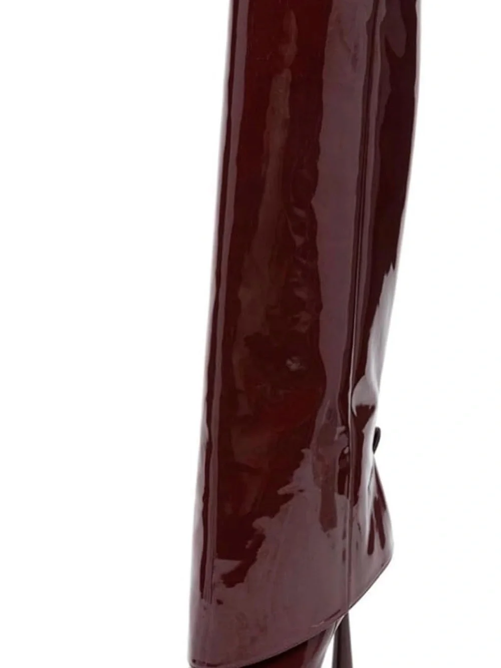 Goolita Fold Over Boots For Women, Pointed Toe Stiletto Heel